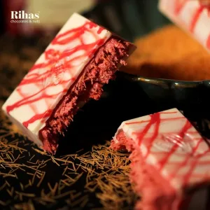 Dubai's Viral Red Velvet Kunafa Chocolate Bar