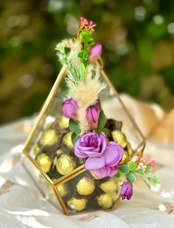 Glass Pyramid Chocolate Oasis