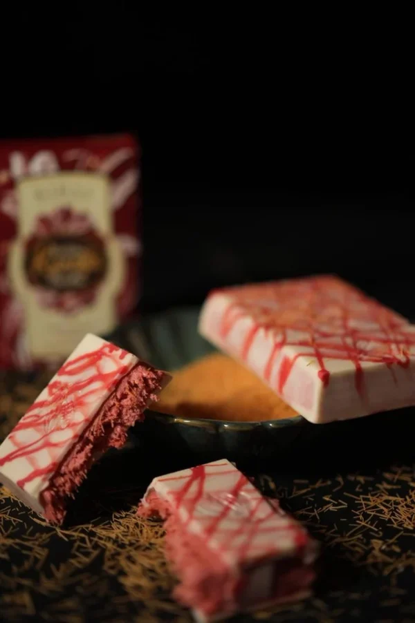 Dubai's Viral Red Velvet Kunafa Chocolate Bar - Image 2