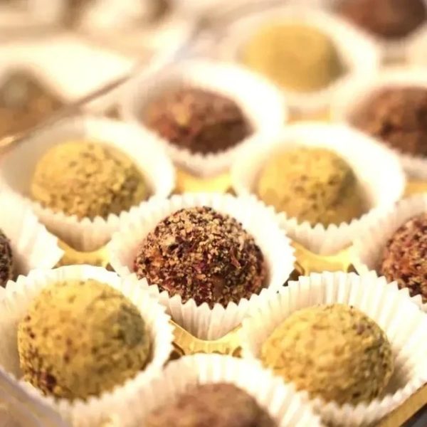 Riha's Chocolates - Rose Pista Laddoo pack of 09 pcs | Indian Sweets | No Sugar | Guilt Free - Image 2