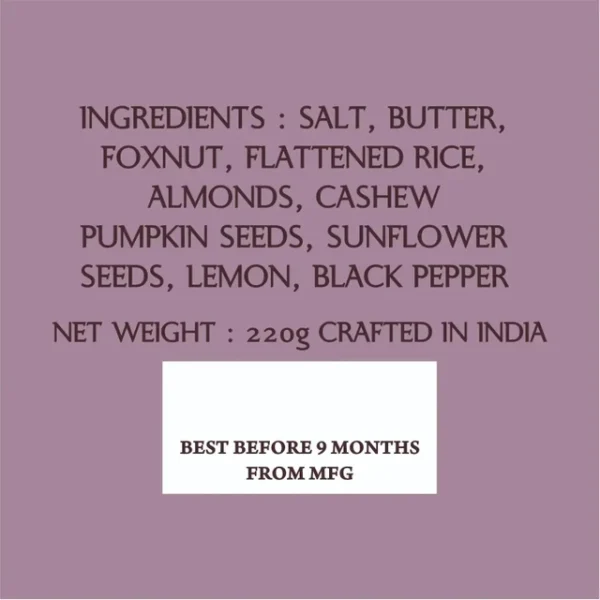Riha's Chocolates Mint Pudina Dry Fruit Trail Mix pack of 220gm | FoxNuts | Pumpkin Seeds | Almonds | Cashew | Raisins - Image 4